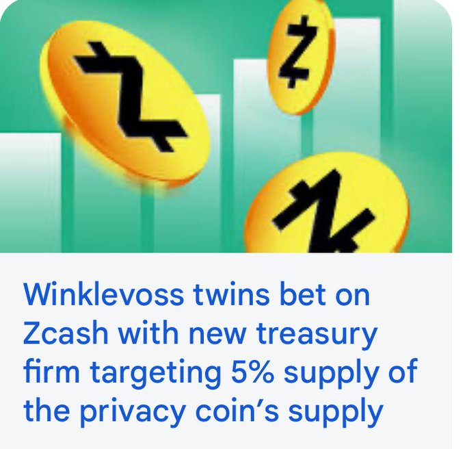 Goodtimee_eth's tweet photo. Follow the money - You're still early to $ZEC. https://t.co/hxdWQFiOx5