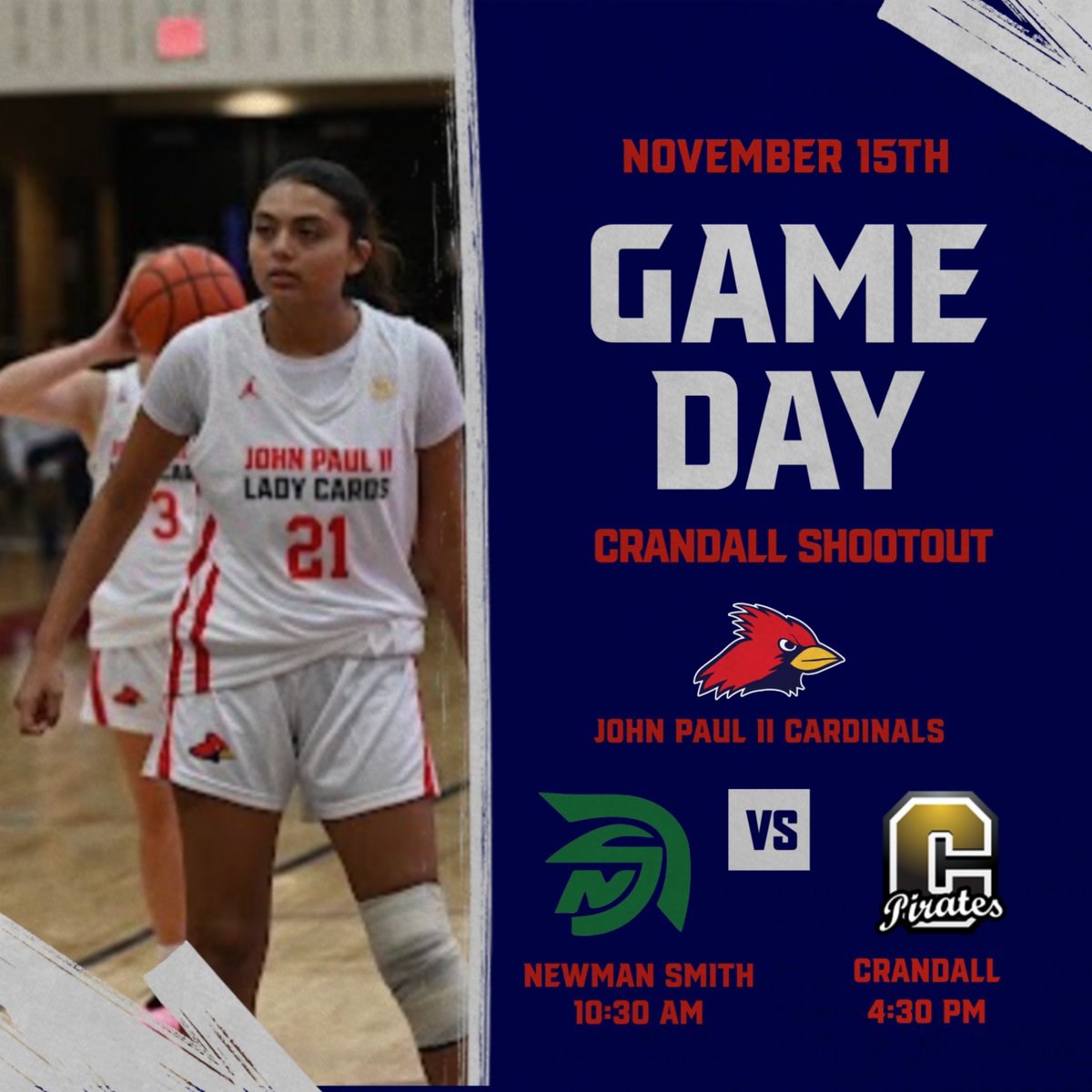 JPIIHSSports's tweet image. Day 2️⃣ of the Crandall Shootout! Lady Cards tip-off at 10:30 AM! #OUTWORKEVERYONE