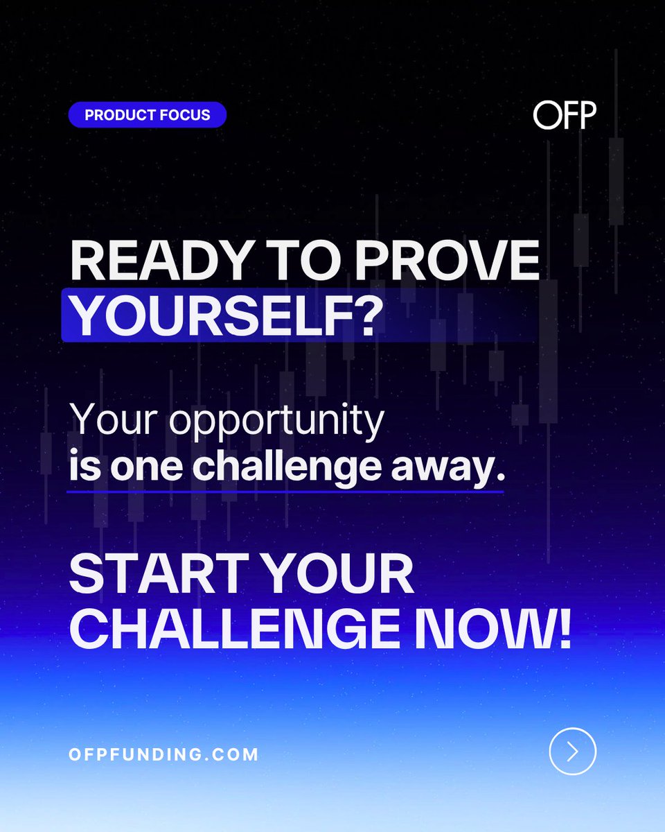 OFPfunding's tweet image. Are you ready to prove yourself?

Take on the Trading Challenge and show what you’re capable of. The market is waiting...

Will you rise to it?

zurl.co/Ug0nN

#ProveYourself #TradingChallenge #TraderLife #PropTrading #ForexTrader #OFPFunding #TradeToWin