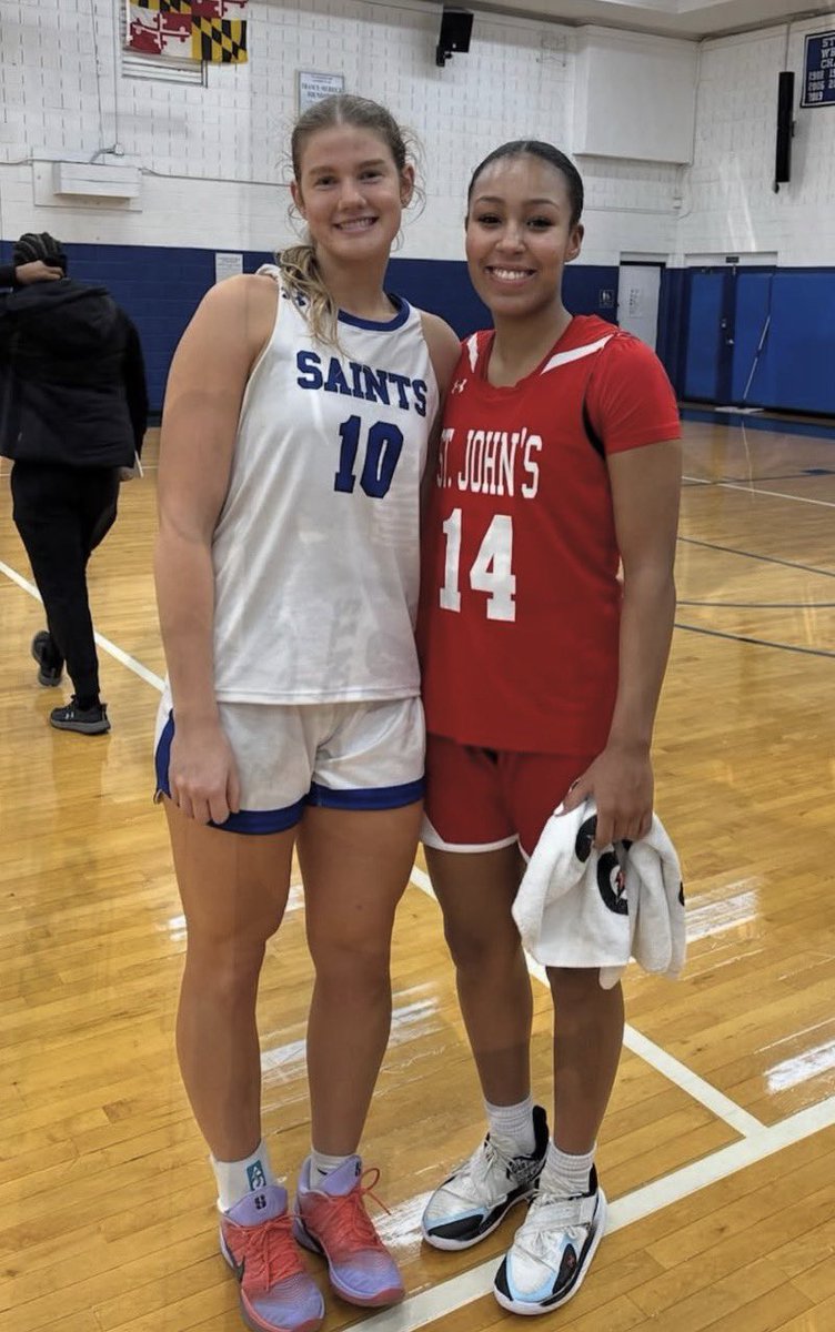 Saints hosted St John’s for their 1st scrimmage which boasted lots of talented girls - 6 Div 1 2026 commits started including these summer AAU teammates <a href="/ALove30_2026/">Alexandra Vandiver</a> <a href="/morganstew_24/">Morgan Stewart</a>