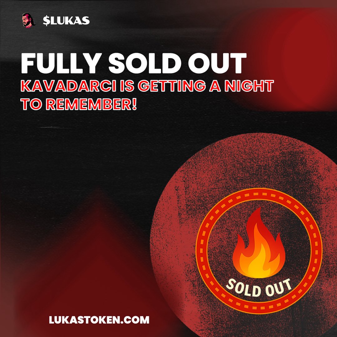 🚀 The $LUKAS Event on November 21 at ROMA CAFFE is now sold out, all spots taken in under 24 hours.

All profit goes directly into the $LUKAS token ecosystem.

For more information, visit the link below.