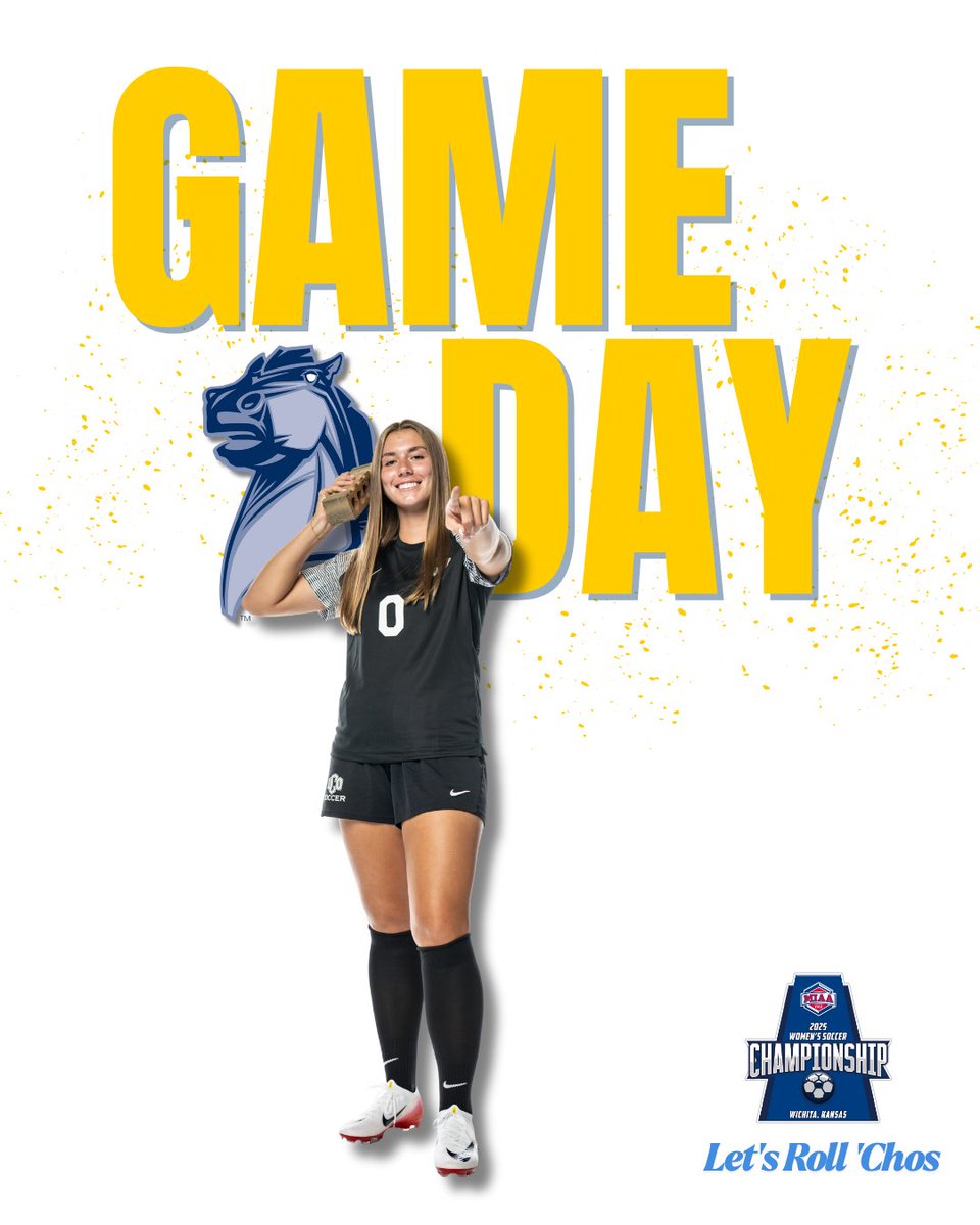 GAMEDAY! It’s championship time…🏆

⏰2 p.m.
🆚Missouri Western
📍Wichita, KS
📺 themiaanetwork.com/ucobronchos/
📊 bronchosports.com/sidearmstats/w…

<a href="/UCOSoccer/">UCO Soccer</a> x #RollChos