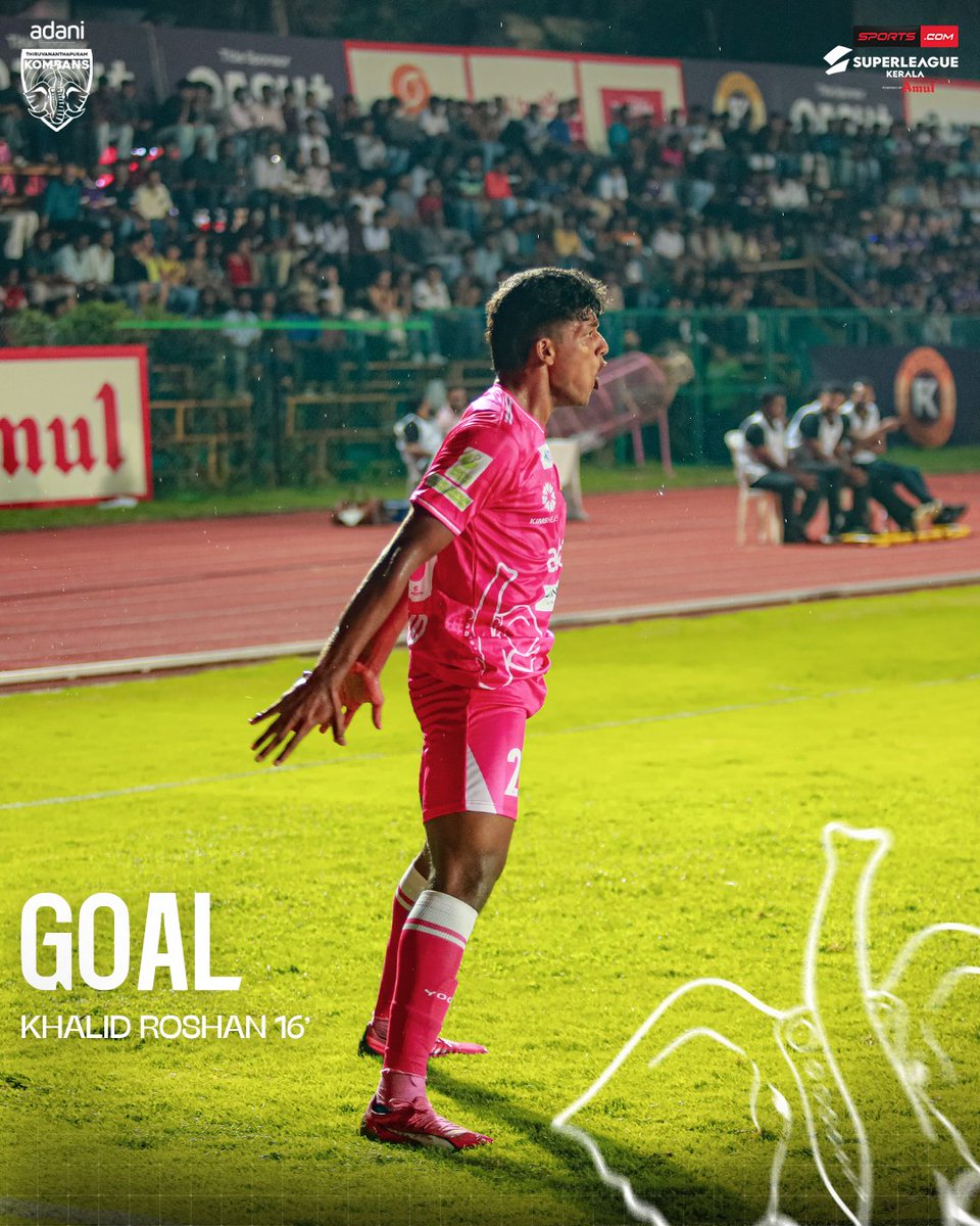 Unleashing the beast! 🚀 A brilliant finish by Khalid Roshan.

#ennumkombans #kombansfc #superleaguekerala #thiruvananthapuramkombansfc

<a href="/slk_kerala/">Super League Kerala</a> <a href="/AdaniOnline/">Adani Group</a> <a href="/AdaniSportsline/">Adani Sportsline</a>
<a href="/hospital_kims/">KIMSHEALTH</a> <a href="/JPMcAloon/">James McAloon</a> <a href="/fni/">football news india</a> <a href="/StarFootball/">Star Sports Football</a>
<a href="/footballdaily/">Football Daily</a> <a href="/Goal_India/">GOAL India</a> <a href="/KhelNow/">Khel Now</a> <a href="/IMinnows/">Indian Football Minnows</a>
<a href="/IFTWC/">IFTWC - Indian Football</a>
