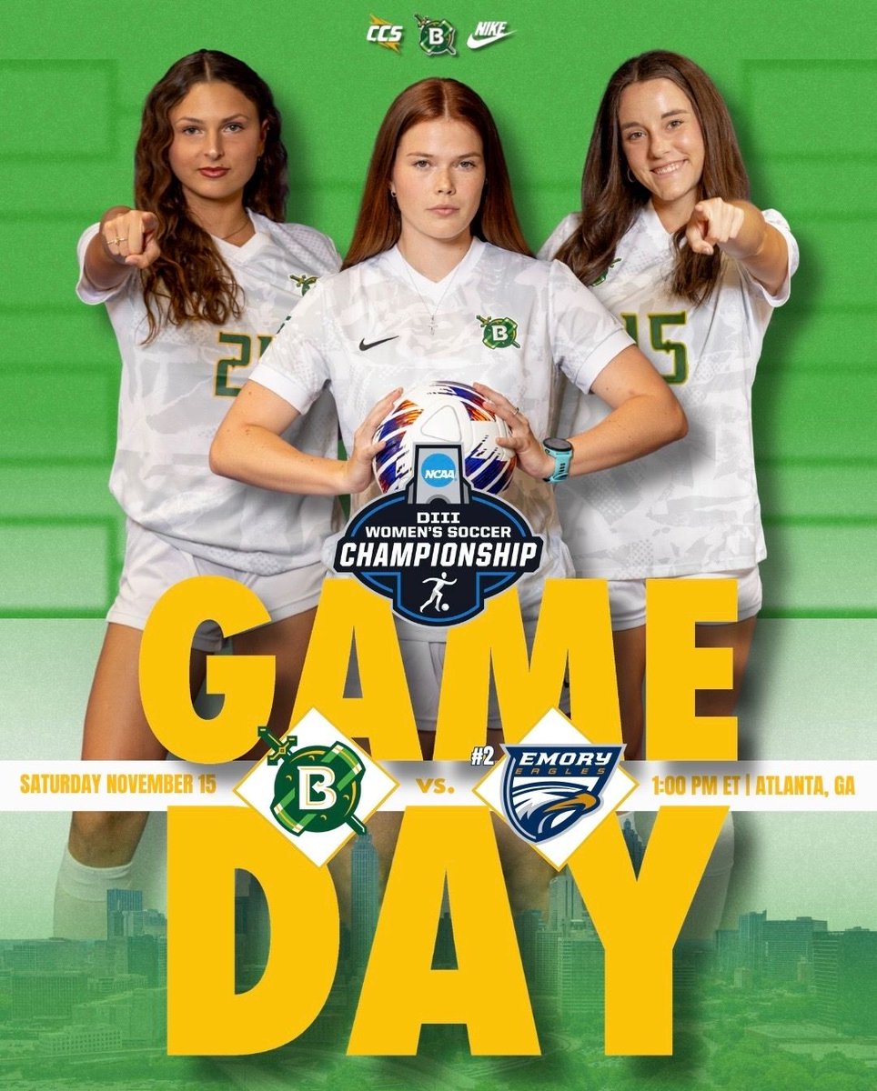 BelhavenWSoccer's tweet photo. It’s GAME DAY! The Blazers are in Atlanta, GA to take on Emory University in the first round of the NCAA Division III National Tournament!

 #GoGreen https://t.co/t6AiTvb83y