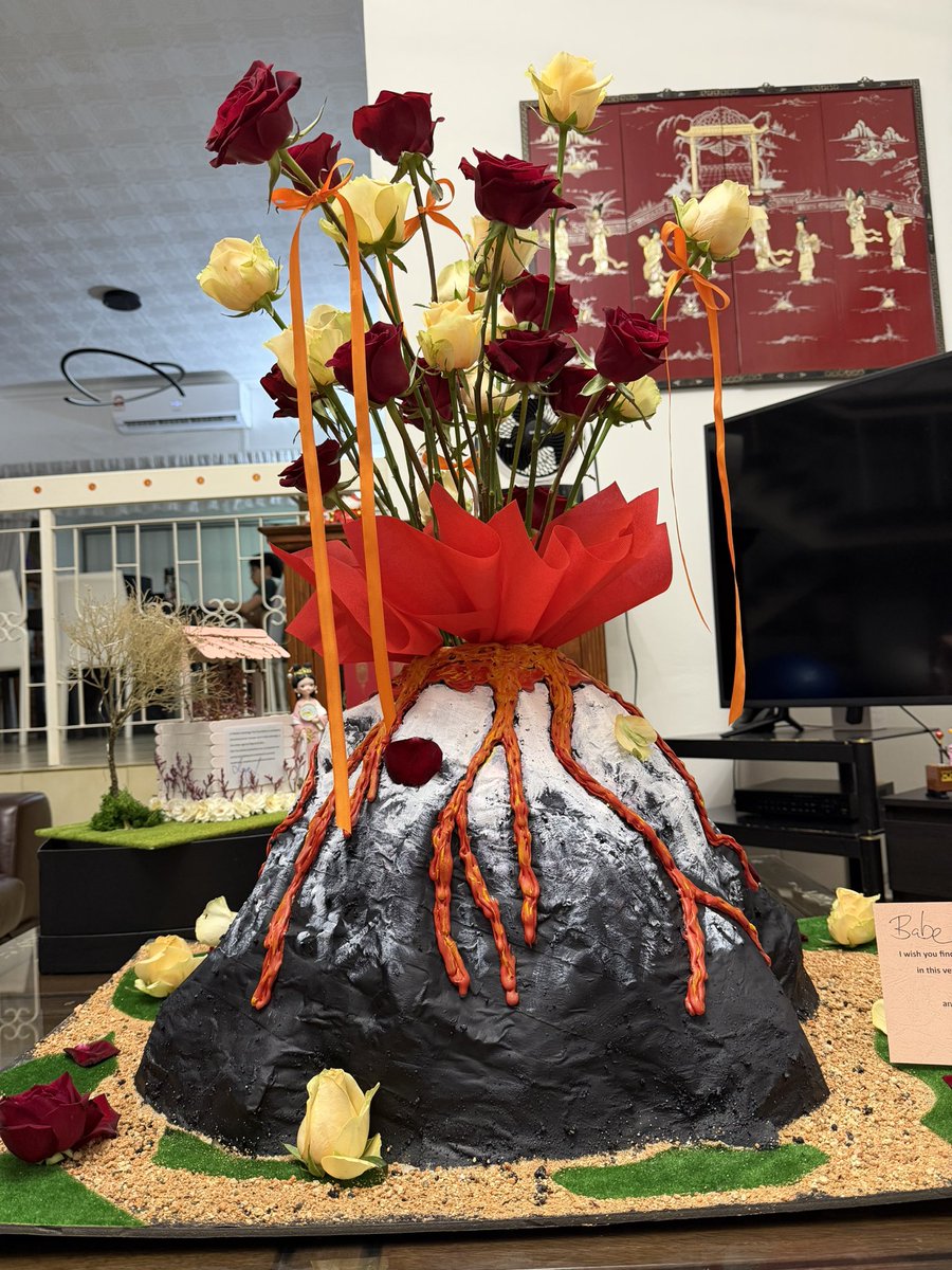 ivylimcc's tweet image. Papier mache volcano bouquet. 100% handcrafted by the sender

#gratefulforallthingsbigandsmall
#outofordinary