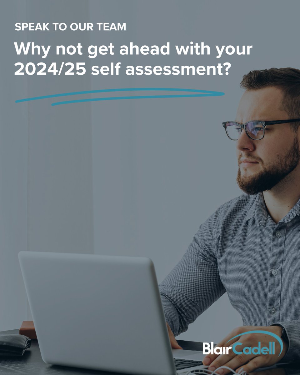 Struggling with your self-assessment tax return?

Why not get yours sorted early and take the stress out of the process? 

Get in touch today and let’s get it done early, smoothly, and stress-free.

📱 0131 555 5800

#SelfAssessment #TaxReturn #BlairCadell