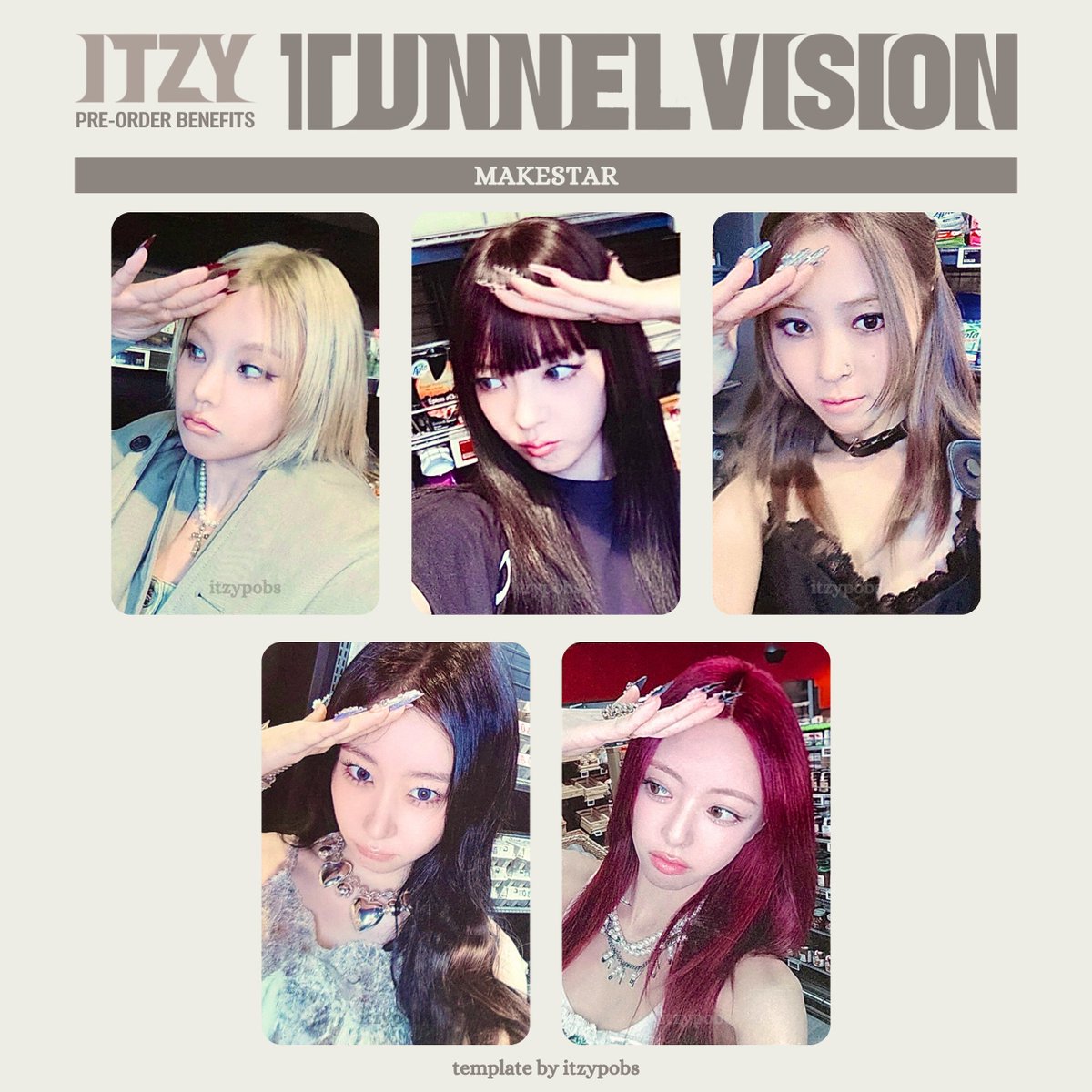 itzy ユナ TUNNELVISION makestar トレカ 2枚セット ITZY ユナ トレカ makestar tunnelvision - メルカリ