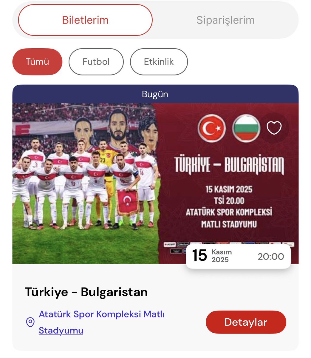 Maç günü! 🇹🇷❤️