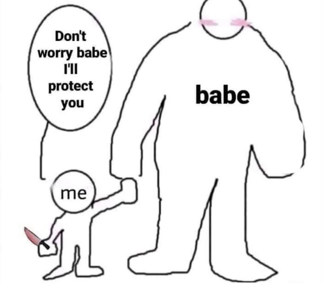 softheavens's tweet image. me and who