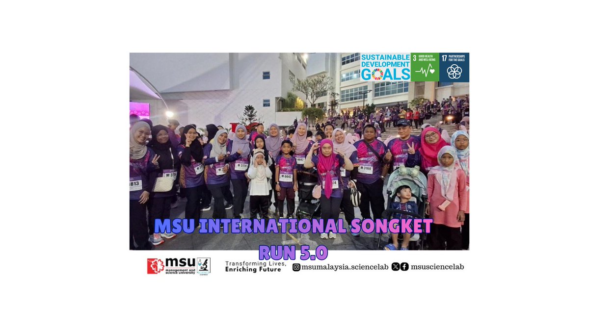 MSUsciencelab's tweet image. It&apos;s a memorable moment to capture with an amazing crowd and participation from staff @MSUsciencelab. We also like to thank our industry partners for their continuous support on this event.

#InternationalSongketRun 
#ISR5.0
#msusongketfest