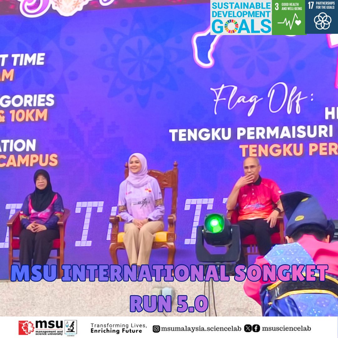 MSUsciencelab's tweet image. It&apos;s a memorable moment to capture with an amazing crowd and participation from staff @MSUsciencelab. We also like to thank our industry partners for their continuous support on this event.

#InternationalSongketRun 
#ISR5.0
#msusongketfest