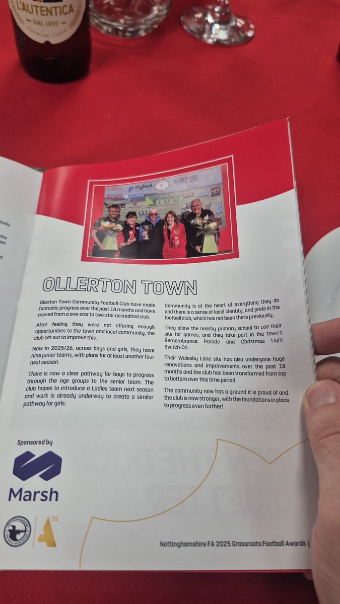 OllertonTownCFC's tweet image. A big thank you to @NottsFA for a fantastic evening last night! 🏆🔴⚫️