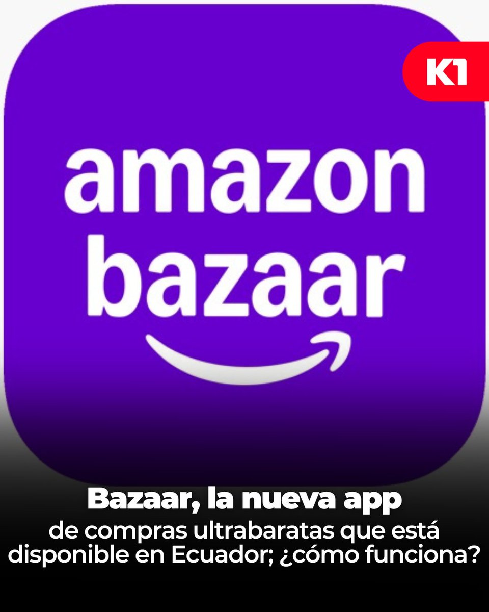 🛍️💥 ¡Llegó Bazaar a Ecuador! 📱🔥 La nueva app de Amazon con precios ultrabaratos ✨💸 ¿Será la rival definitiva de Shein y Temu? Conoce más en 👉 acortar.link/NHVRR8 👈 (BV)