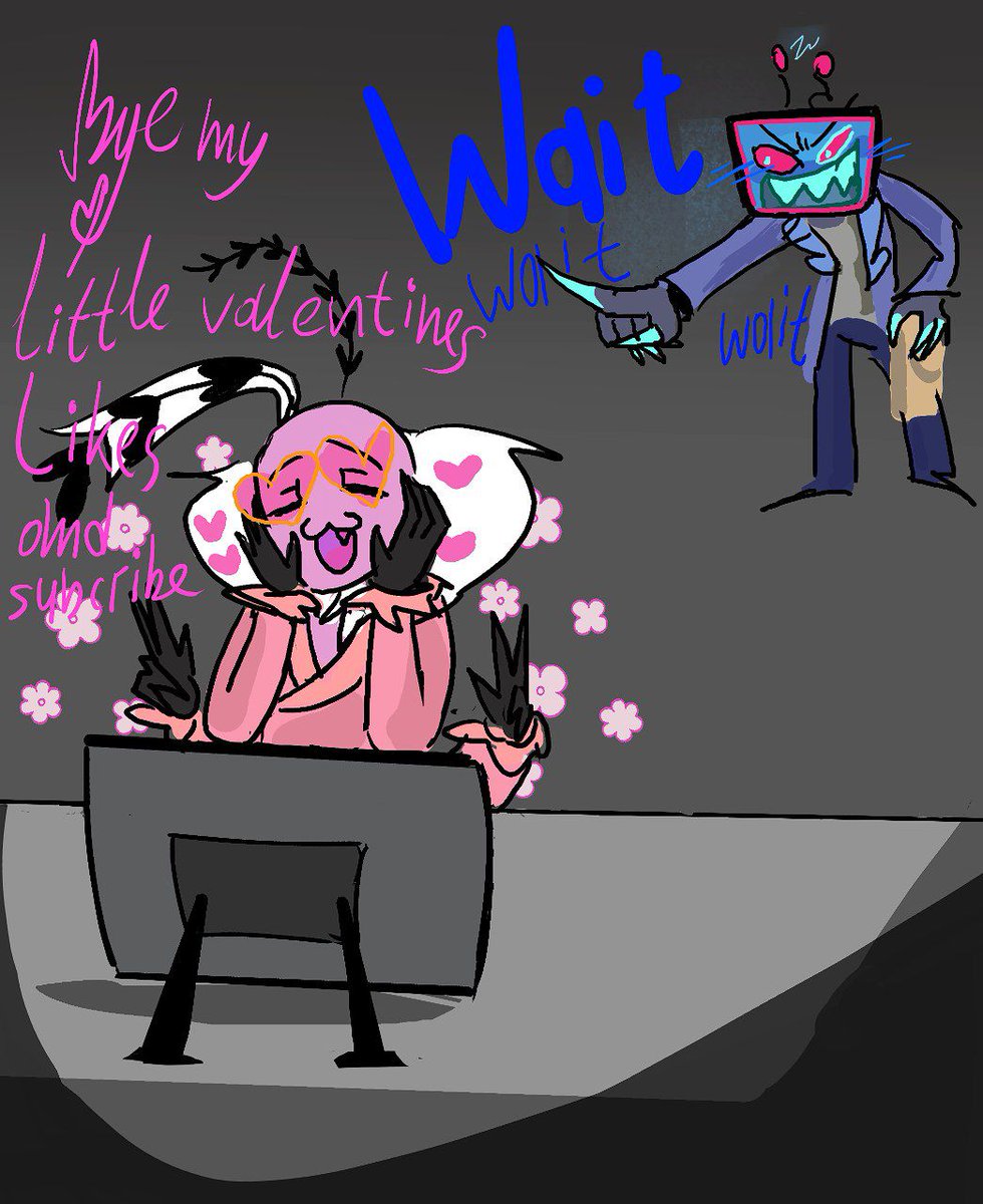 LOVE THIS MOMENT SM 
#Voxval #HazbinHotelVox #HazbinHotelValentino #hazbinhotelseason2