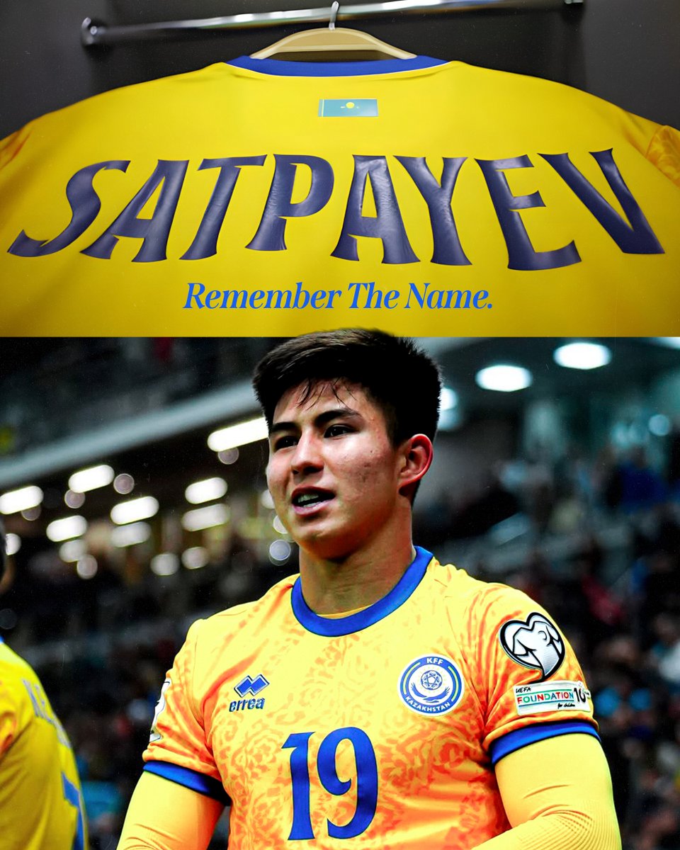SI_FootballClub's tweet photo. Dastan Satpayev has just scored for Kazakhstan against Belgium - his first international goal at 17.

The Kazakh wonderkid will be joining Chelsea in August. https://t.co/4QBhgNXq22