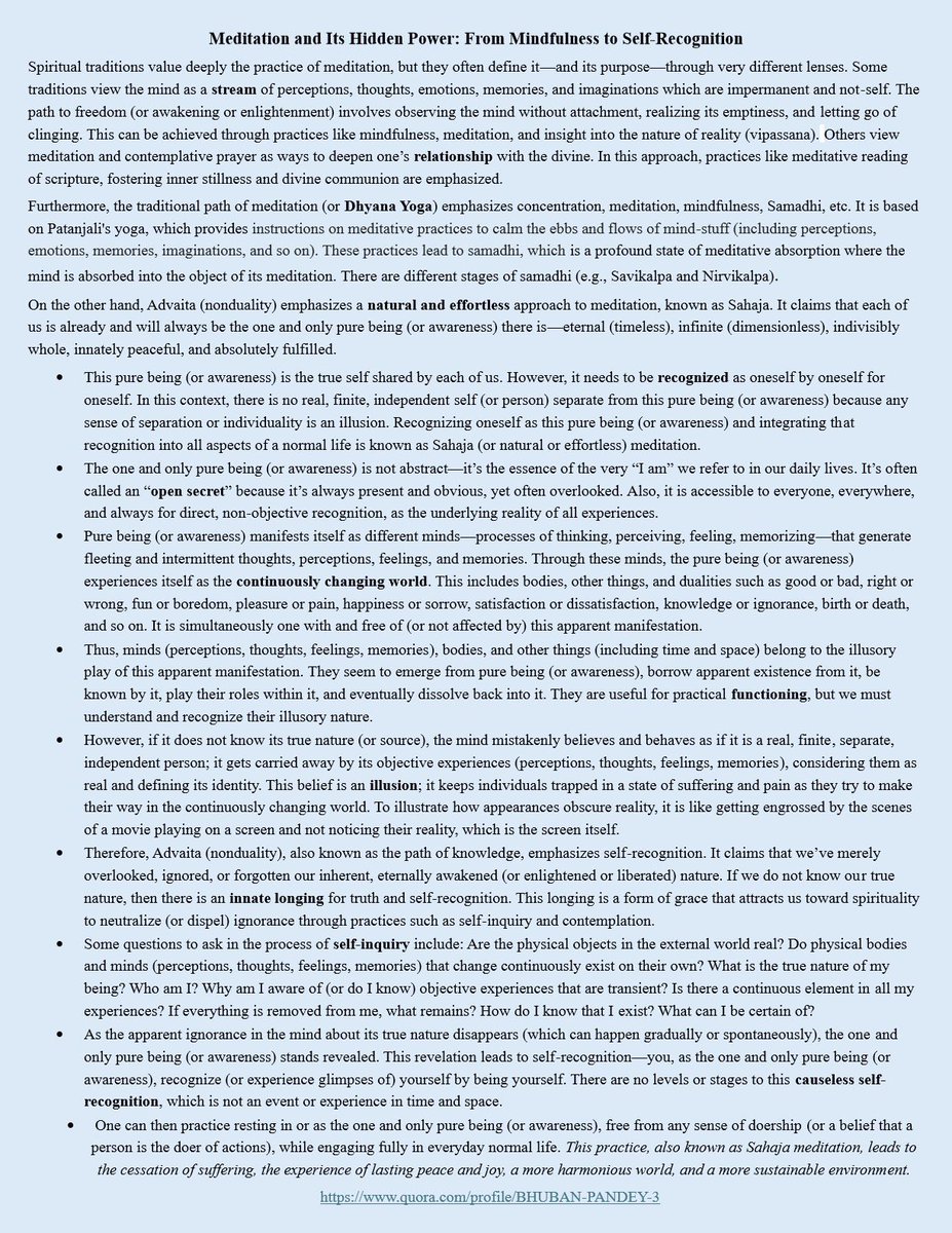 LearnVedant's tweet image. 🙏🙏🙏
Meditation and Its Hidden Power