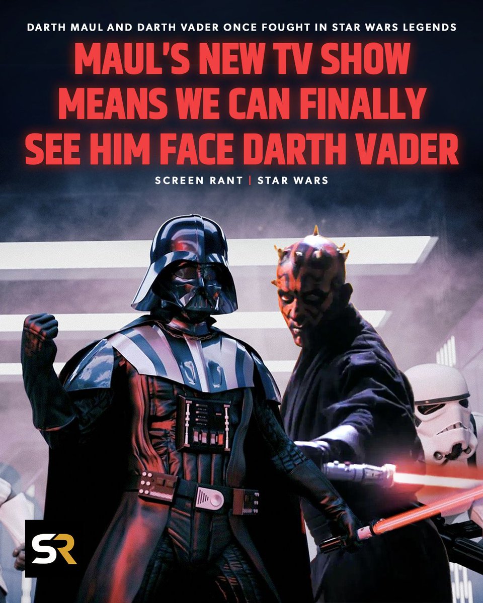 ICYMI: The upcoming Darth Maul show is a very exciting opportunity to finally pay off one of the best stories from #StarWars Legends, and a previously missed opportunity to have Maul and Darth Vader fight in the established canon! 🤩

Read more: screenrant.com/star-wars-new-…