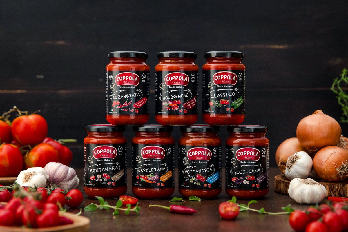 coppolafoods's tweet image. Real Italian flavour. No shortcuts 🍅 
A trusted choice for those who value real ingredients &amp;amp; honest flavour. Made with 100% #Italiantomatoes #glutenfree #noaddedsugar #nothickeners #nodairy.
7 classic recipes 🇮🇹
#CoppolaSalerno #ItalianSauces  #RightTomatoBetterResult