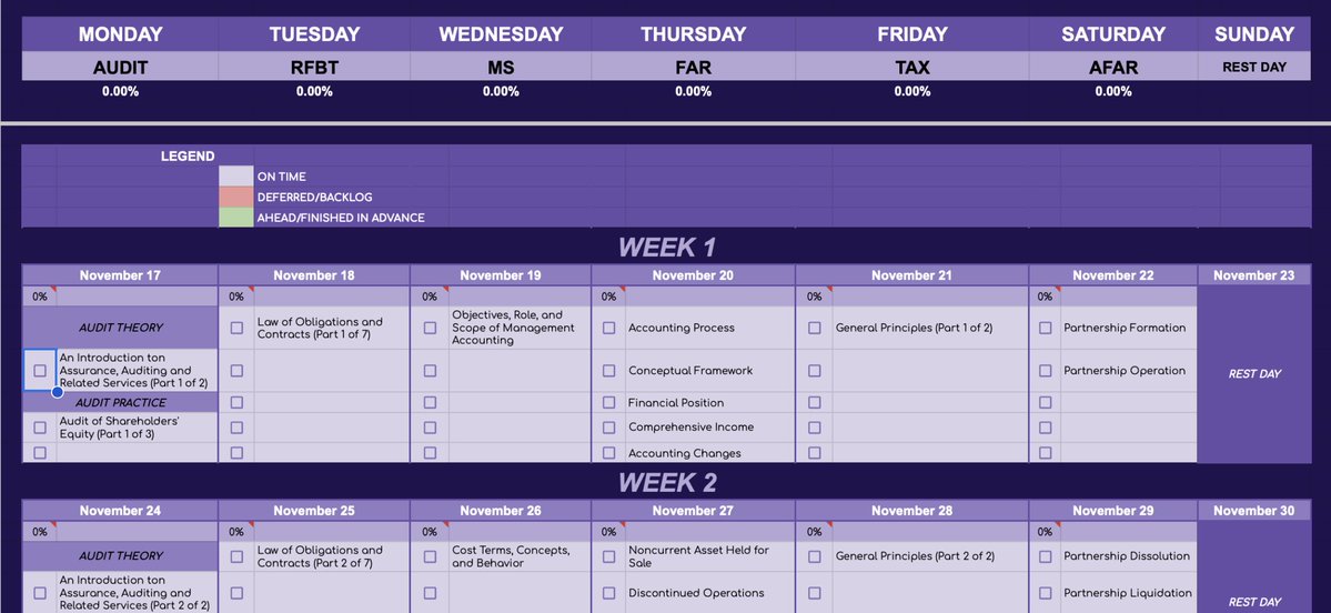 beefuturecpa's tweet image. As requested🌟

𝘾𝙋𝘼𝙍 𝙏𝙧𝙖𝙘𝙠𝙚𝙧 𝙛𝙤𝙧 𝙈𝙖𝙮 2026

Link: docs.google.com/spreadsheets/d…

Please read the notes!

&amp;gt; I made a &quot;weeks only&quot; version for those who do not have the same study schedule as I did
&amp;gt; Again, PLEASE do not edit and make a copy only
&amp;gt; Other colors to follow