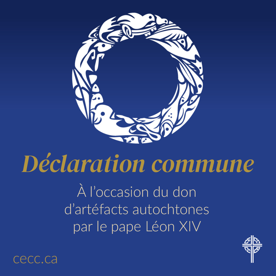 Aujourd’hui, le Pape Léon XIV a offert à l’église au Canada 62 artefacts autochtones.

Lisez la déclaration commune ➡️ cecc.ca/annonce/don-da…

#cecc
