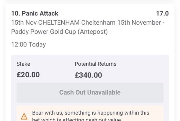 WWWoodzy92's tweet image. MASSIVE RACING SERVICE WINNER 😍

Panic Attack 16/1 🥇✅️

Tipped ante post back in October and what a price 👏🏻 

2pt win at 16/1 returned 34pts 💰💰

It pays to be in the racing service!

Also mentioned in my @BetCoUK article 

What a Saturday 🔥🔥🔥🔥🔥

HARRY WE LOVE YOU ❤️