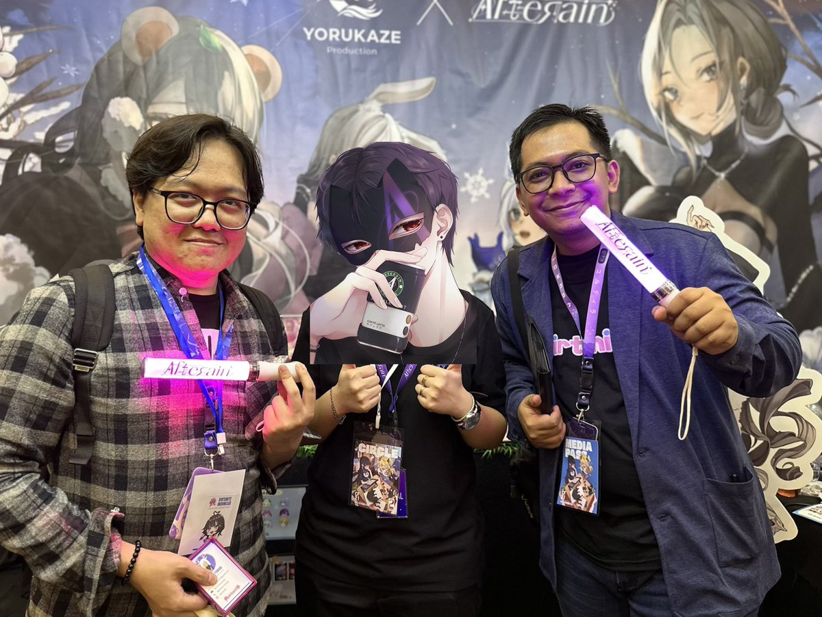 Akhirnya kami ketemu CEO dari <a href="/afterainPROJECT/">AfteRain | AC 07-08 COMIFURO XXI</a> yaitu <a href="/kzkazuu/">_Kazuu/Kz_</a> 🤩 Ditunggu kolaborasi kita di tanggal 29-30 Nov nanti 😉✨