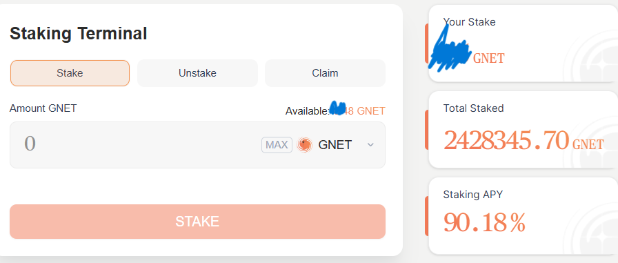 NandenAyuni's tweet image. Privacy coin underrated ➡️ #GNET 
GNET staking yield 90,18% and it&apos;s still very early to join @GalacticaNet