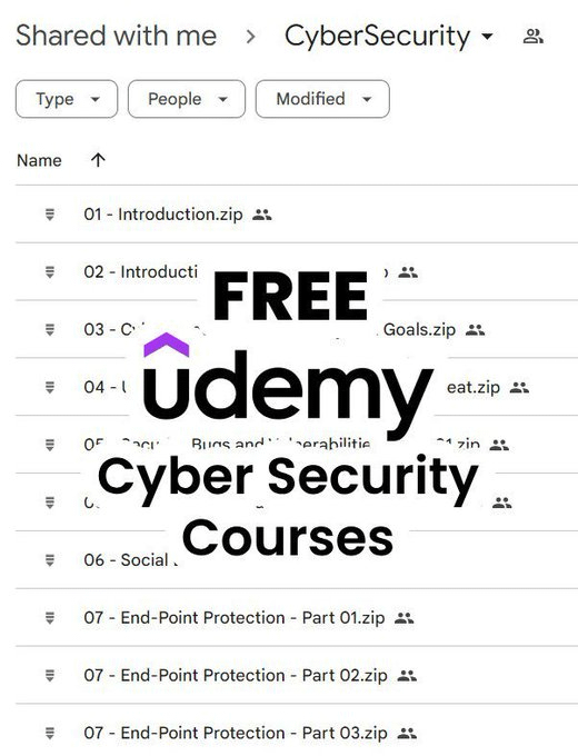 Shipon_40AI's tweet photo. Free Udemy Cybersecurity Bootcamp Course!

11 hours, 98 lessons to master:

📍Cybersecurity
📍Ethical Hacking
📍Penetration Testing
📍Many more

To get access, simply:

1. Like &amp; Retweet
2. Comment “Cyber”
3. Follow me @Shipon_40AI So I can DM you) https://t.co/M6eZZRBTNT
