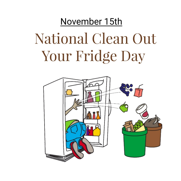 Today is also #NationalCleanOutYourFridgeDay - a good opportunity to toss spoiled items!