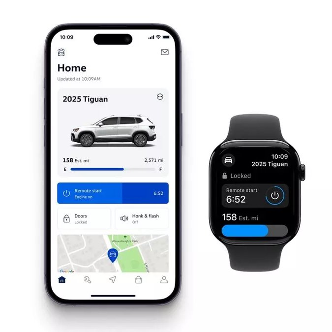Volkswagen, myVW uygulamasına Apple Watch desteği getirdi. 

2020 model yılı ve sonrası araçlarda kilit/­kilit açma, şarj başlatma gibi uzaktan fonksiyonlar aktif olarak kullanılabiliyor.