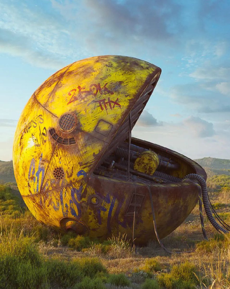 Kekccc11rus's tweet photo. This image evokes sadness and melancholy in me. I don't know why, but it's very sad to look at.
#PacMan #game #retro_gaming https://t.co/fllX1OQp37