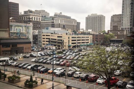 Car_Free_USA's tweet photo. Many cities own hundreds of surface parking lots. It's a huge opportunity cost. They generate little tax revenue and hurt walkability.

Sell them to developers for mixed use projects with an agreement that maintains some public parking. Win win. https://t.co/uz1ay6BogE