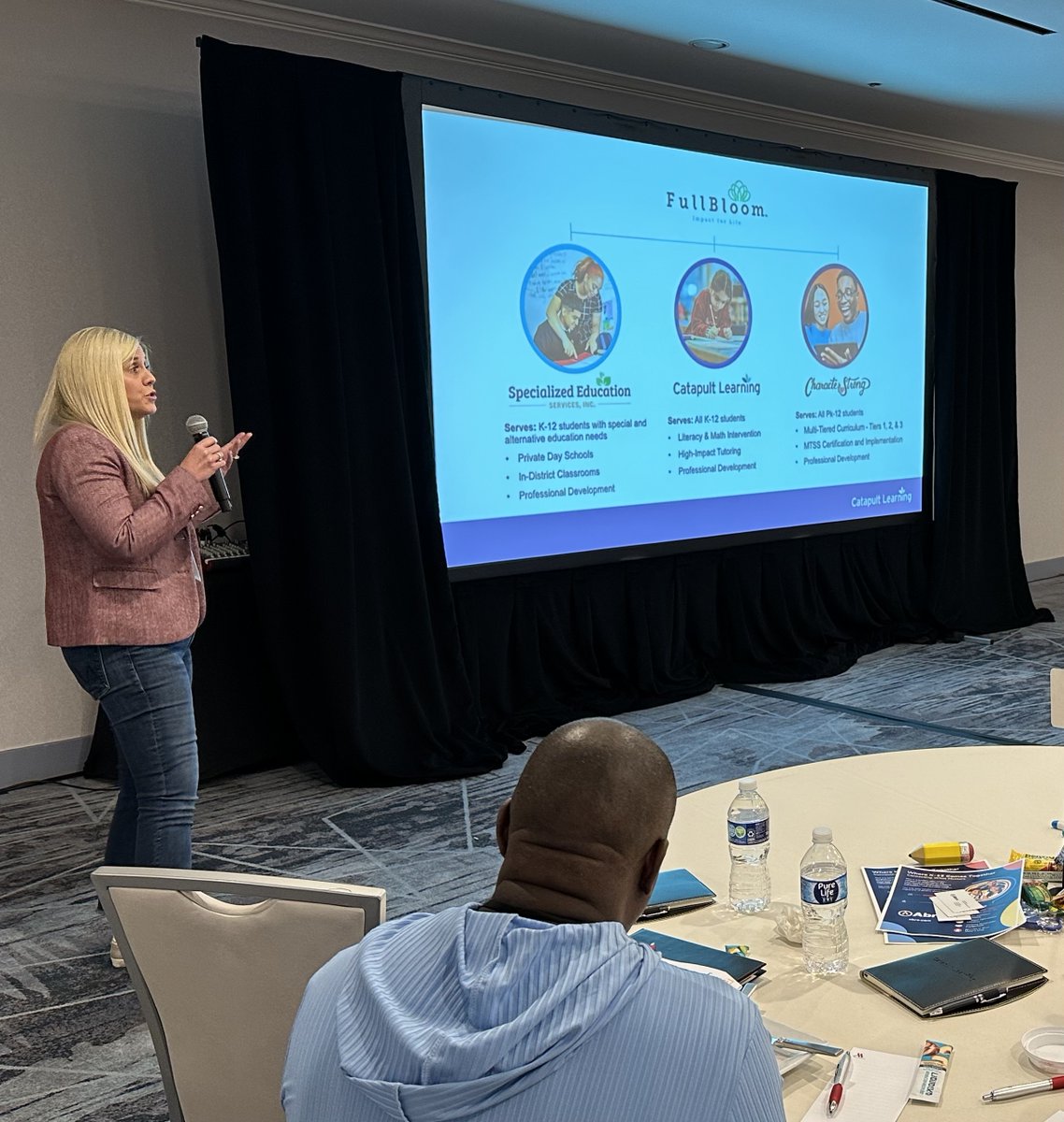 WeAreTheForum's tweet image. As we begin our final day, we’re honored to recognize our partners at FullBloom. Their focus on personalized learning &amp;amp; mental health support is helping students grow, thrive &amp;amp; reach their full potential. Grateful for their partnership. #WeAreTheForum