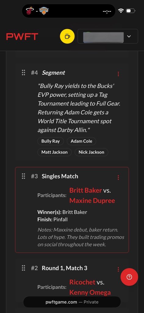 PWFTGame's tweet photo. PWFT is live! It’s a browser-based tool built to make Universe Mode faster, cleaner, and easier to manage. No more spreadsheets, no more chaos. Just smooth booking, organized rosters, and full control of your wrestling universe.

Jump in and try it out:
https://t.co/yUCGUcYpB2 https://t.co/pQixNKpzgr