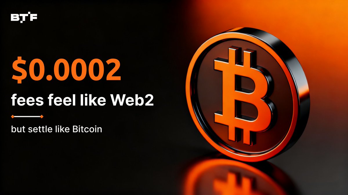 BTF_TBC's tweet image. At $0.0002 per transaction, fees stop being costs.
They become *signals*.

This is why TBC.network feels like Web2, but settles like Bitcoin.
#BTCFi #BitcoinInfrastructure