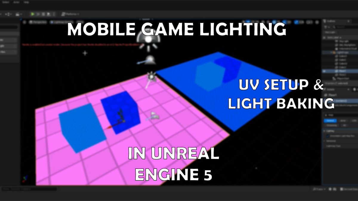 kaustubhknchan's tweet image. Hey guys...

I just uploaded a tutorial breaking down the basics of UV setup and light baking for mobile games in Unreal Engine 5.
youtu.be/kUW1H7Rv_po
#unrealengine5tutorial #UE5 #gamedev
