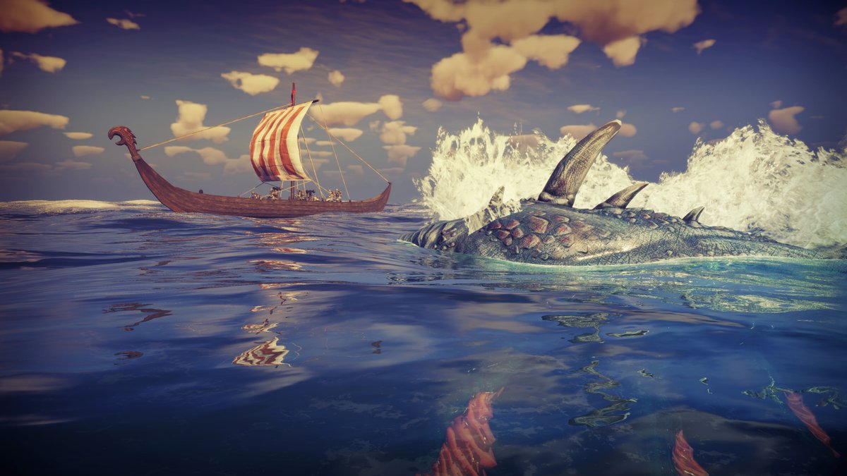 ASKAthegame's tweet image. The moment of departure is upon us; the great sea expedition begins now.

The Seaborne Raiders update is out now! Join the ASKA tribe now as the game is 40% off on Steam!

#screenshotsaturday #indiegames