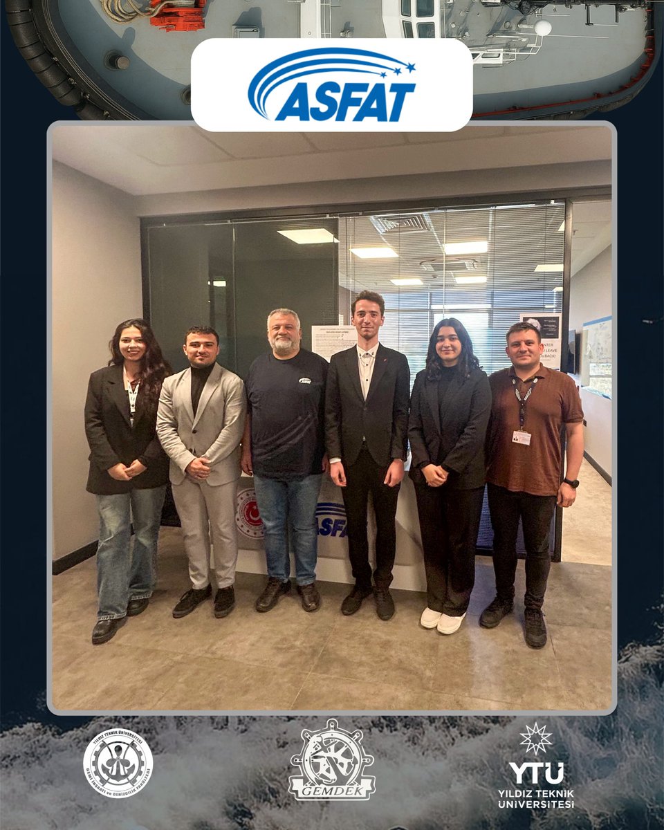 Gemi ve Denizcilik Kulübü olarak ASFAT’tan Deniz Projeleri Direktörü Sayın Müh.Kd.Albay Kerem Orçun Yüksekdağ ve Proje Yöneticisi Sayın Ozan Yeşilköy’ü ziyaret ettik. Misafirperverlikleri ve yoğun ilgileri için ASFAT’a teşekkür ederiz ⚓️⚓️