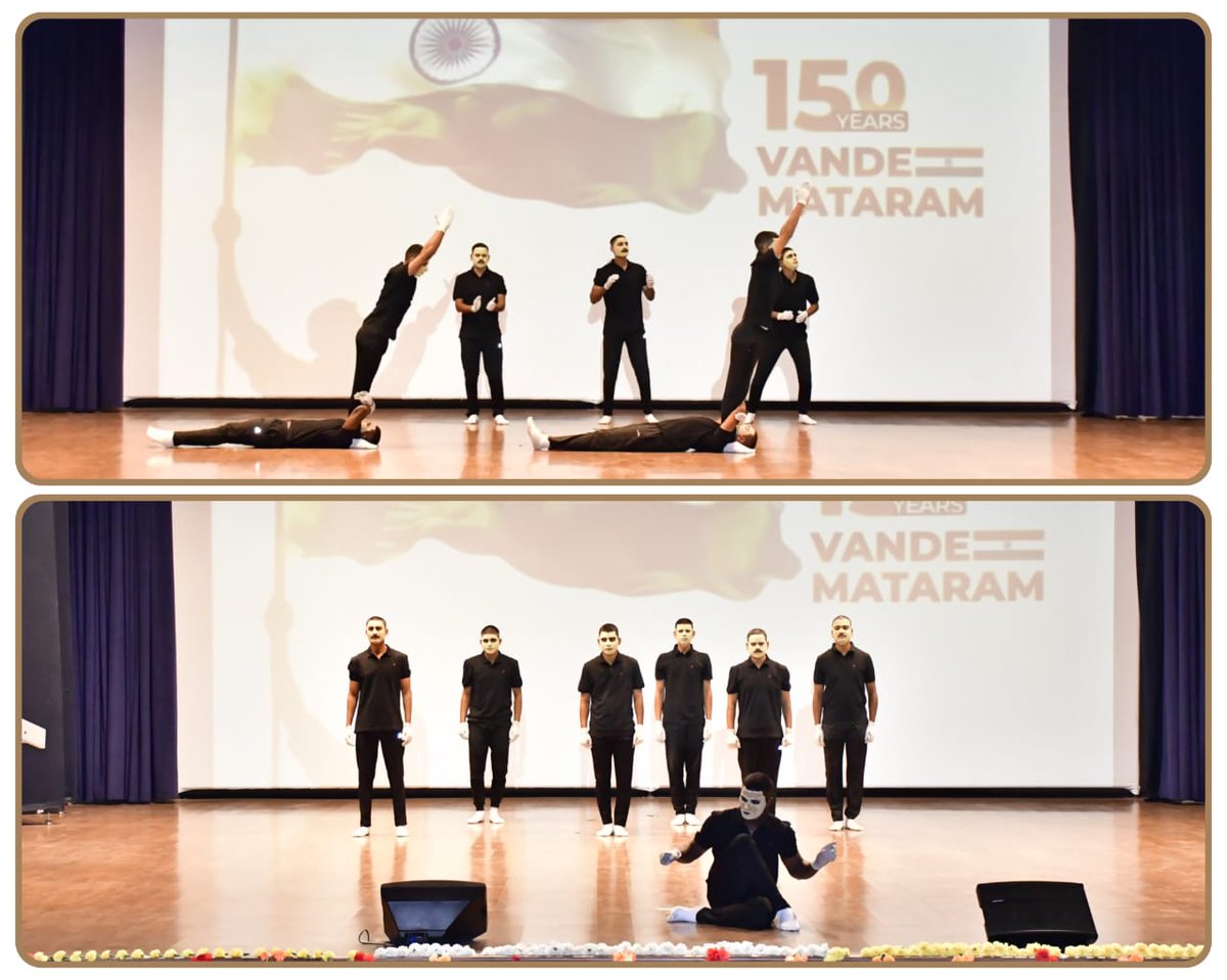 CISFTraining's tweet image. 🎶 Celebrating 150 Years of Vande Mataram at CISF NISA! 🇮🇳

CISF NISA organized a vibrant cultural programme to commemorate 150 years of Vande Mataram
NISA school children, wards, staff, and trainees delivered energetic and patriotic performances.
🇮🇳 Vande Mataram! 🇮🇳
@CISFHQrs