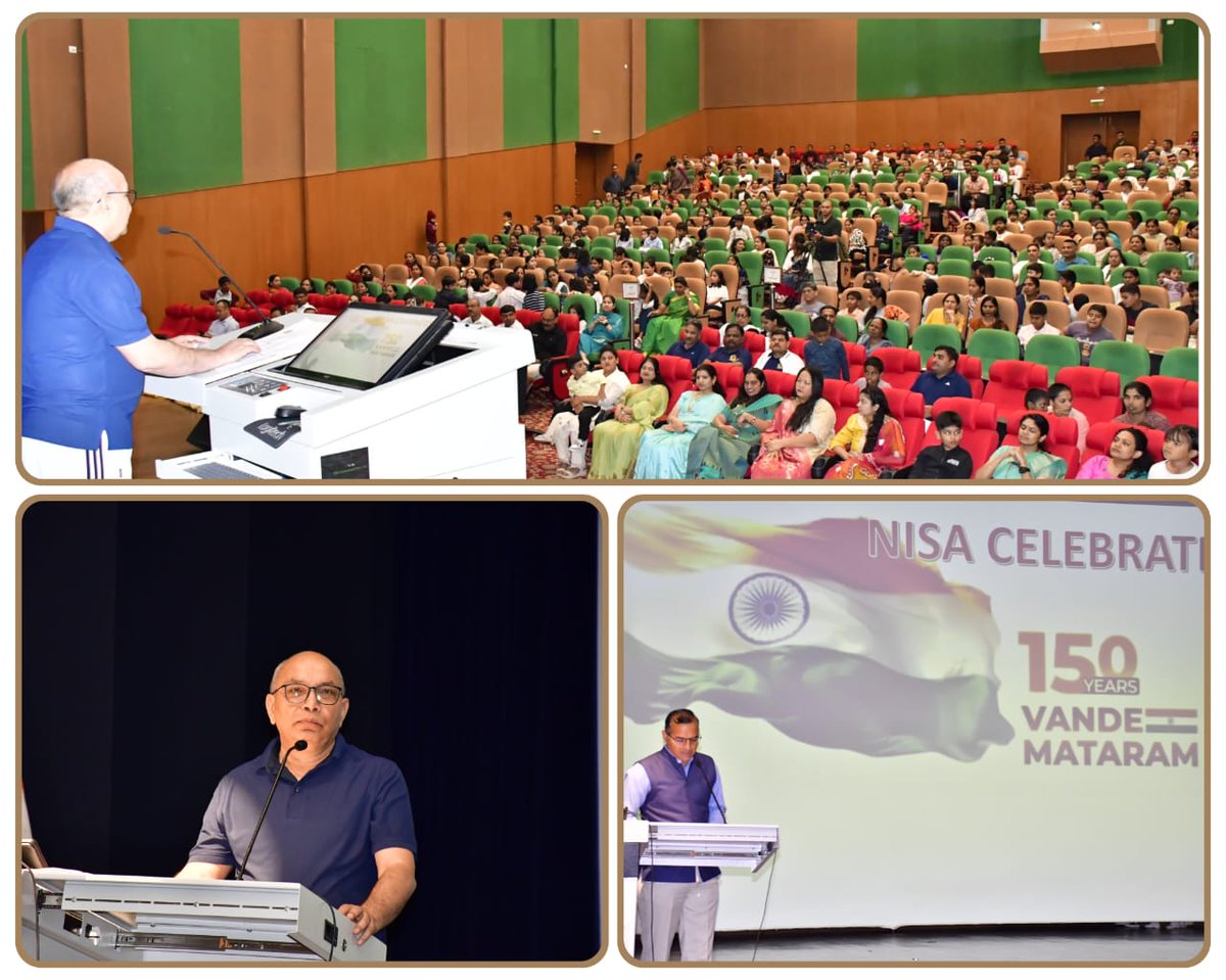 CISFTraining's tweet image. 🎶 Celebrating 150 Years of Vande Mataram at CISF NISA! 🇮🇳

CISF NISA organized a vibrant cultural programme to commemorate 150 years of Vande Mataram
NISA school children, wards, staff, and trainees delivered energetic and patriotic performances.
🇮🇳 Vande Mataram! 🇮🇳
@CISFHQrs