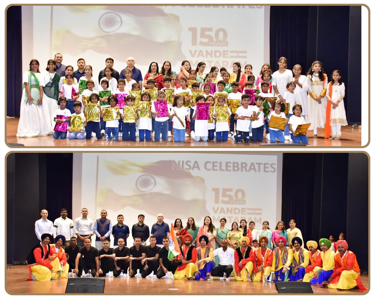 CISFTraining's tweet image. 🎶 Celebrating 150 Years of Vande Mataram at CISF NISA! 🇮🇳

CISF NISA organized a vibrant cultural programme to commemorate 150 years of Vande Mataram
NISA school children, wards, staff, and trainees delivered energetic and patriotic performances.
🇮🇳 Vande Mataram! 🇮🇳
@CISFHQrs