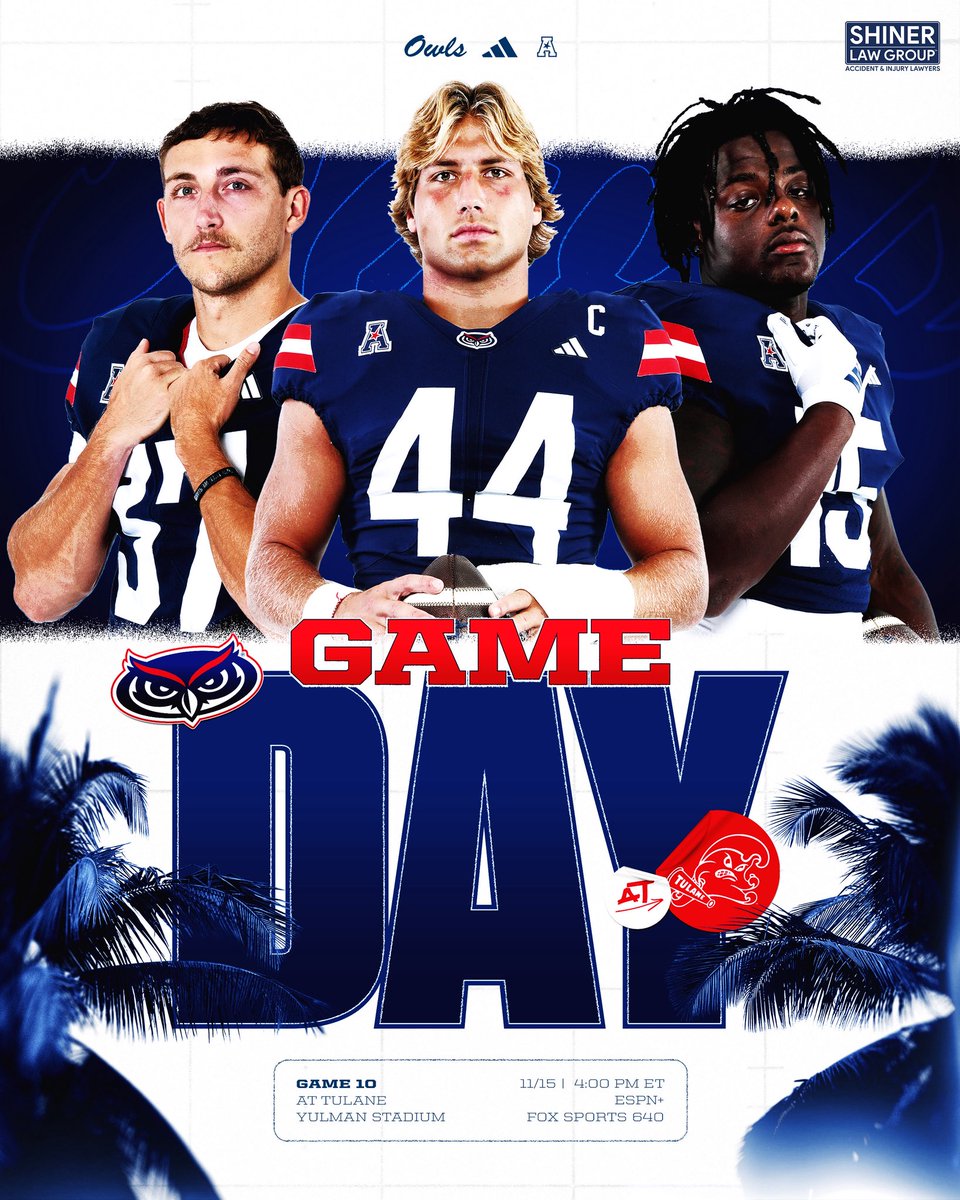 GAME DAY!

⌚️4:00PM ET
📍Yulman Stadium
📺 ESPN+
📻 @FoxSports640 

#WIP🏝️