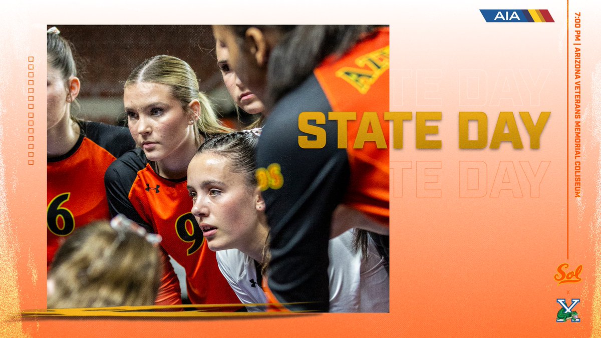 CoronaDelSolVB's tweet image. STATE DAY!! Arizona Veterans Memorial Coliseum at 7PM Sharp. Fill the Stands Corona!! 💪 🔊 Ticket Link in Bio.
#LetsGoAztecs #StateDay #AztecPride