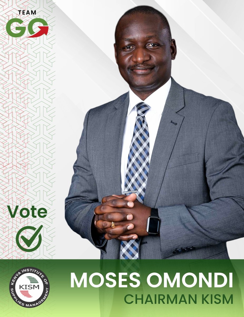 Team GO vote for credibility: Moses Alan Omondi for Council Chair