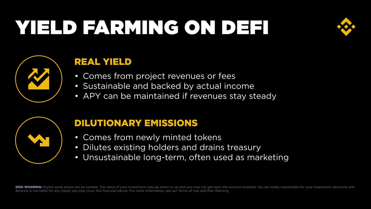 binance's tweet image. DeFi yield farming: cultivating rewards through smart strategies.