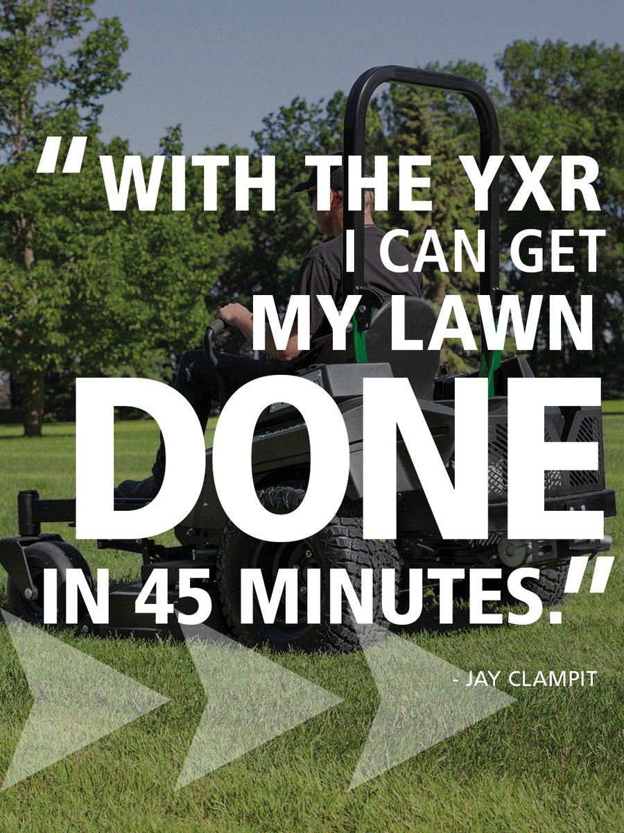 "Love my YXR! Switched from a riding mower to a zero-turn, cutting my mowing time from 3.5 hours to 45 minutes! - Jay Clampitt

Upgrade to a Yakta zero-turn mower and save time for what matters!

Learn more at brnw.ch/21wXw91 or DM us. Proudly backed by @arrowquip."