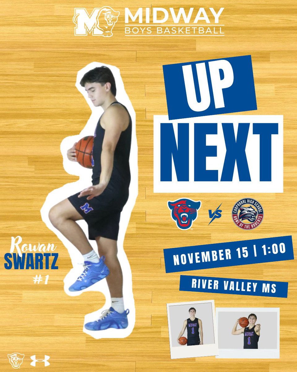 midway_hoops's tweet image. 🚨GAMEDAY🚨
🆚 Chaparral High School
🗓️ 11/15/25
📍Waco, TX
🏟️ River Valley Middle School
🕒 JV RED 1130 | V 100
