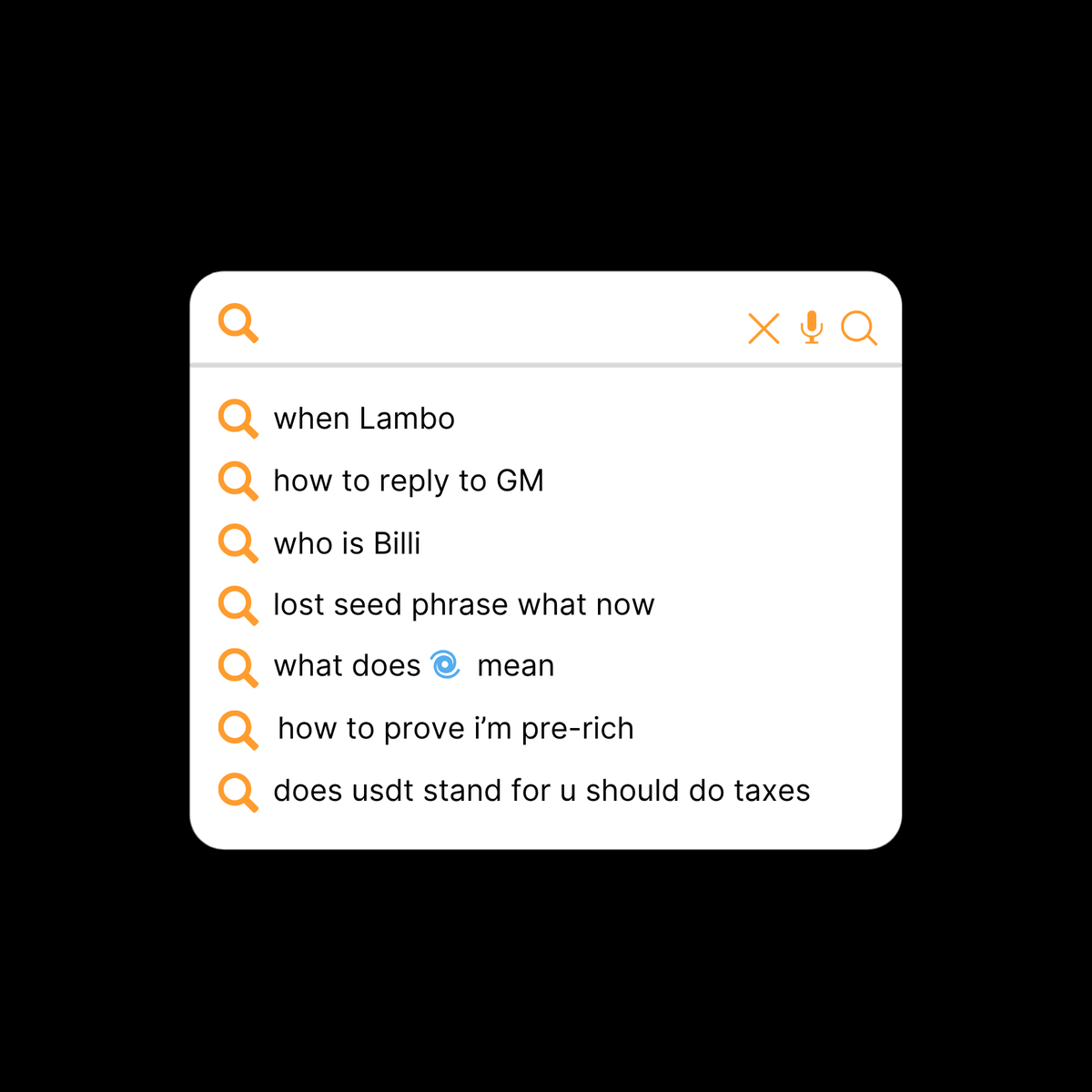 Bybit_Official's tweet photo. Intern's search history.
Just when we thought he was getting it.😮‍💨 https://t.co/yBFs9Bx8R0