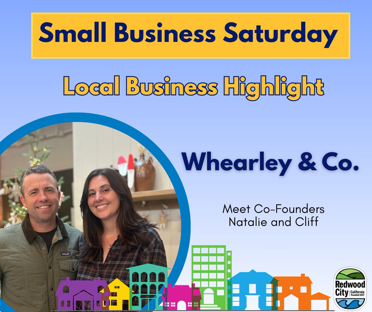 RedwoodCity's tweet image. Every Saturday, we’re celebrating the small businesses that keep our community thriving. 

Today’s Spotlight: Whearley &amp;amp; Co. 🏡✨

Natalie and Cliff co-founded Whearley &amp;amp; Co. with a simple but powerful idea: that home should be a place of deep connection.