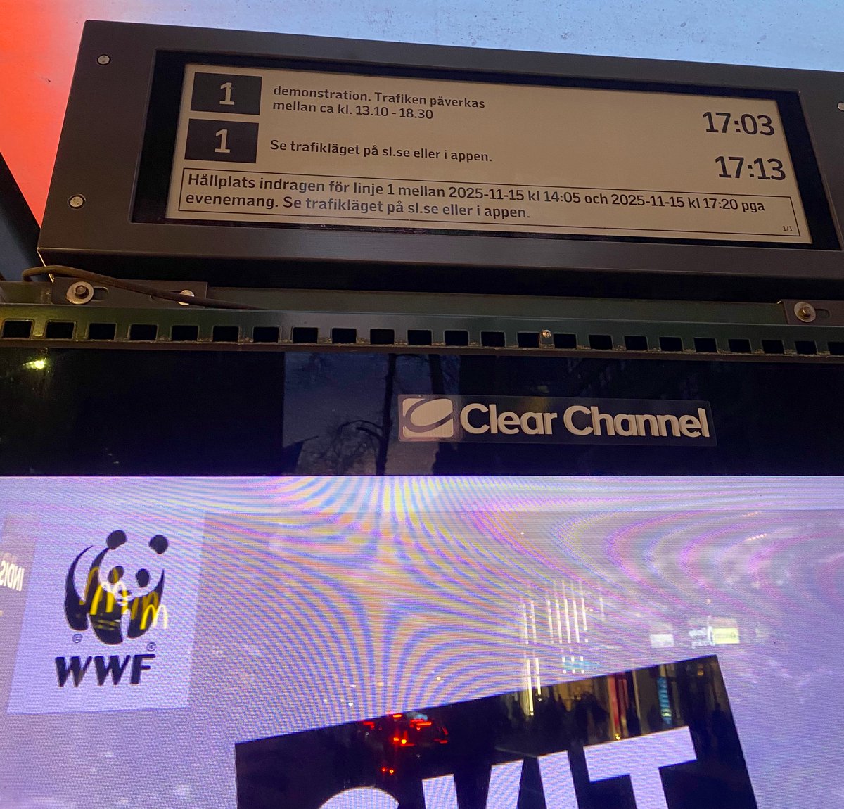 Happ. Då blev man drabbad för första gången. Ni som ställer er bakom detta agerande av Polisen/SL, det är er jag tänker kämpa emot ifall det kommer till kritan. Och jag tror att vi kommer komma till kritan. Med sunt förnuft och förhandling ska ni då besegras - det är inte våld